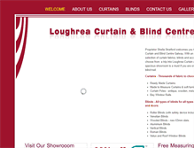 Tablet Screenshot of loughreacurtain-blinds.com